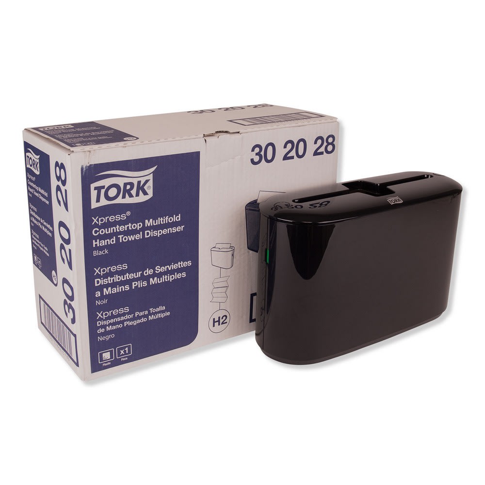 GuestSupply US | Tork Xpress Countertop Towel Dispenser, Black GuestSupply US | Tork Xpress Countertop Towel Dispenser, Black